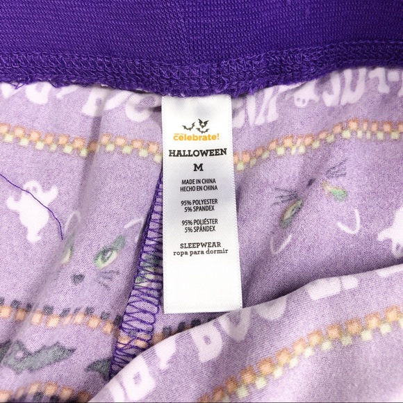 (R-22) Halloween Sleep Pants Medium Purple - Picture 7 of 7
